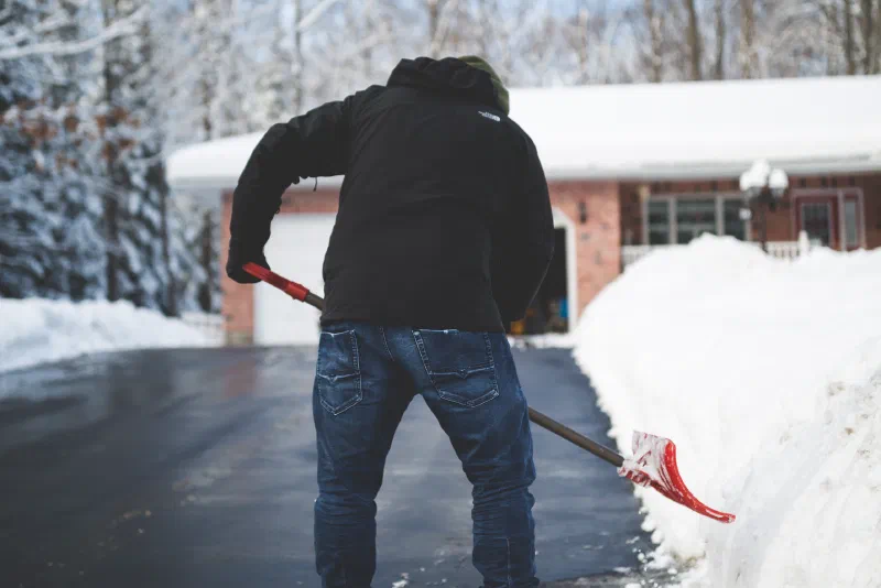 Someone shovelling